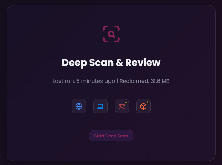 System Cleaner interface